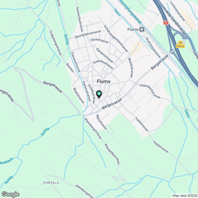 3.5 Zimmer Wohnung Flums - Karte