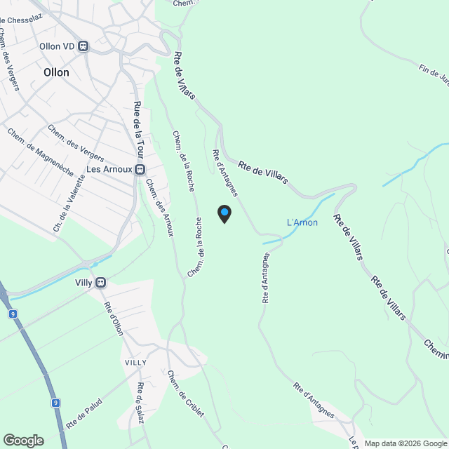 Villa d'architecte A1 - Clos d'Arbosson - Karte