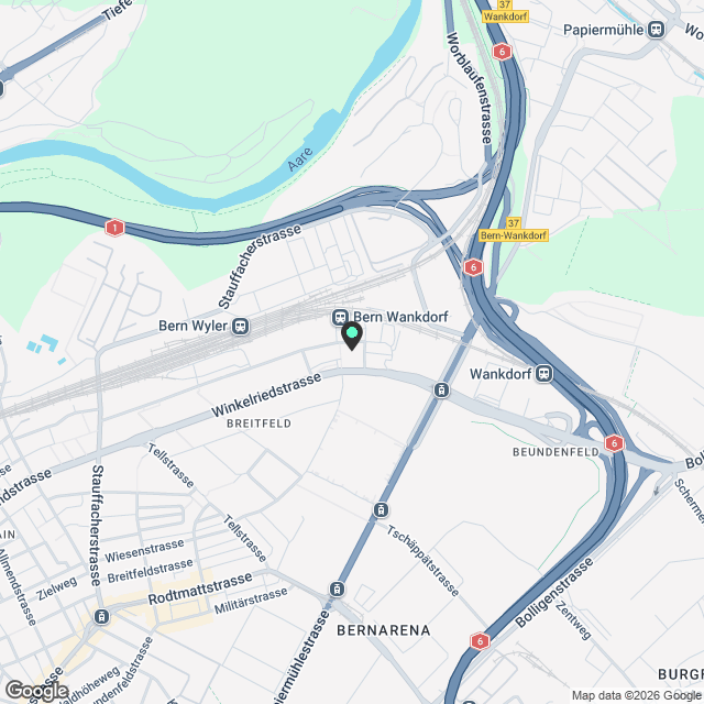 Frisch saniert & zentral: 3.5-Zimmer Erstbezug im beliebten Wankdorf - Karte