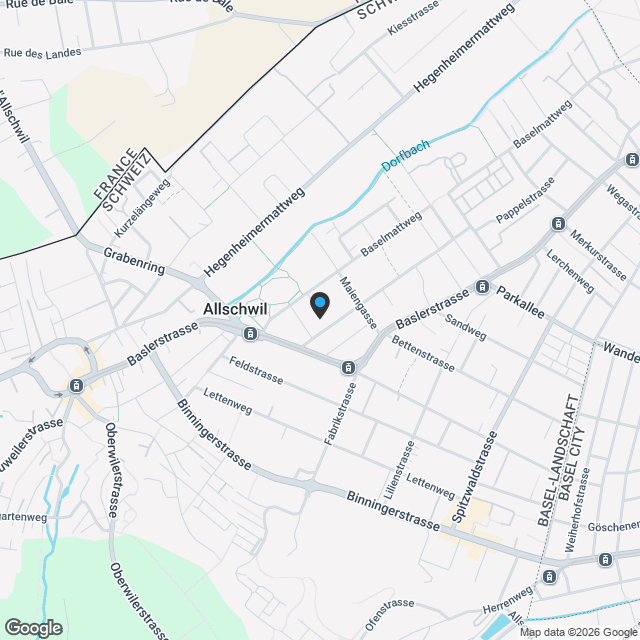 Privater Gartenanteil an ruhiger und zentraler Lage - Karte