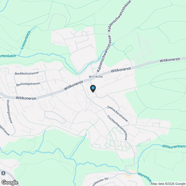 Moderne 4.5-Zimmer-Wohnung mit Südbalkon in Zürich Witikon - Karte