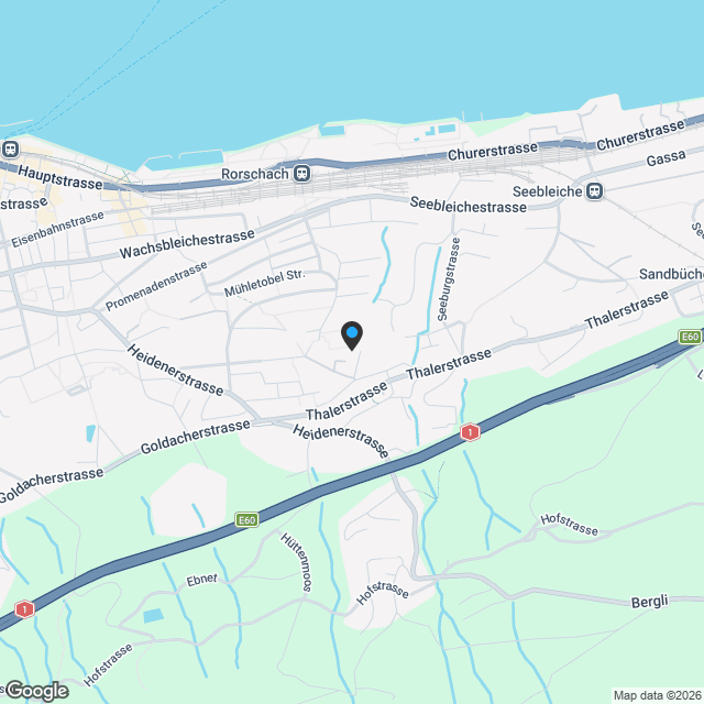 Rorschach: 4.5-Zimmer-Maisonette mit Seesicht kaufen - Karte