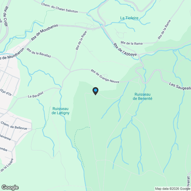 Exclusivité : Villas individuelles neuves au cœur de Cugy (VD) - Karte