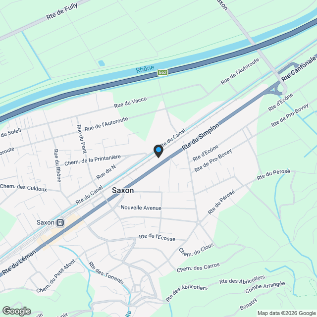 1er étage 3,5 pces avec grand balcon - Karte