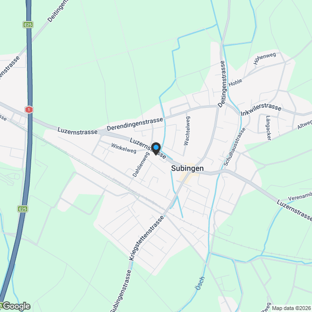 4.5-LETZTE CHANCE: NUR NOCH 1 NEUBAU-4.5-ZIMMER-WOHNUNGEN IN SUBINGEN - Karte