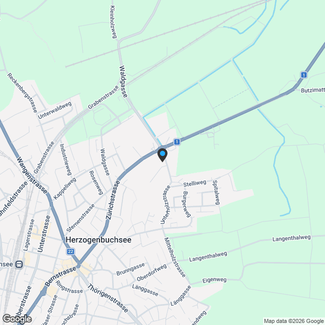 Moderne 4.5-Zimmer-Wohnung in Herzogenbuchsee - Karte