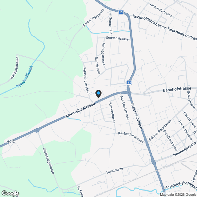 Ein Grundstück für Ihr Lebensprojekt. 855 m² Bauland in Romanshorn TG - Karte