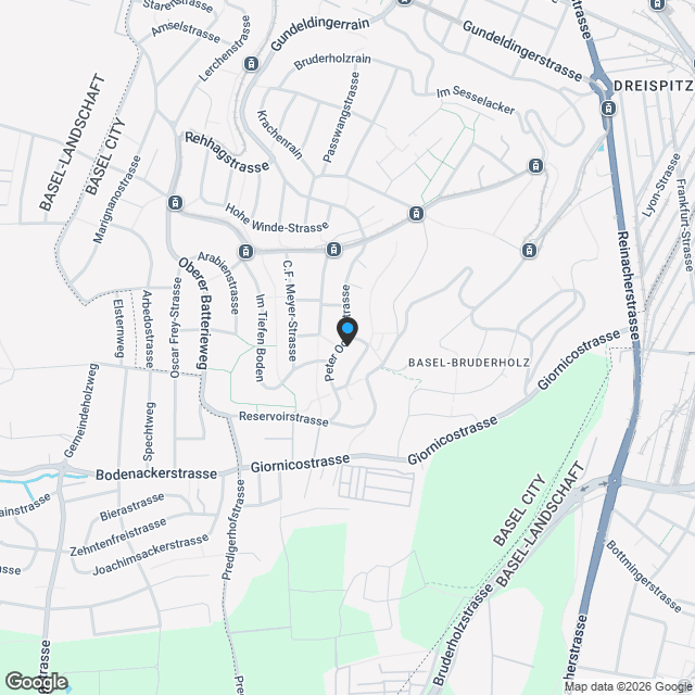 Exklusive und moderne Attika-Wohnung auf dem Bruderholz - B5 - Karte