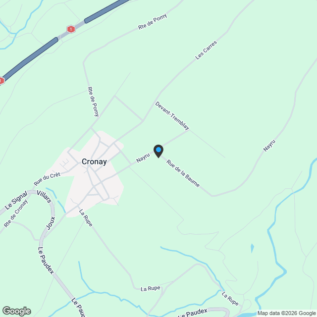 A seulement 5 km d'Yverdon-les-Bains - Dans le charmant village de Cronay - Karte