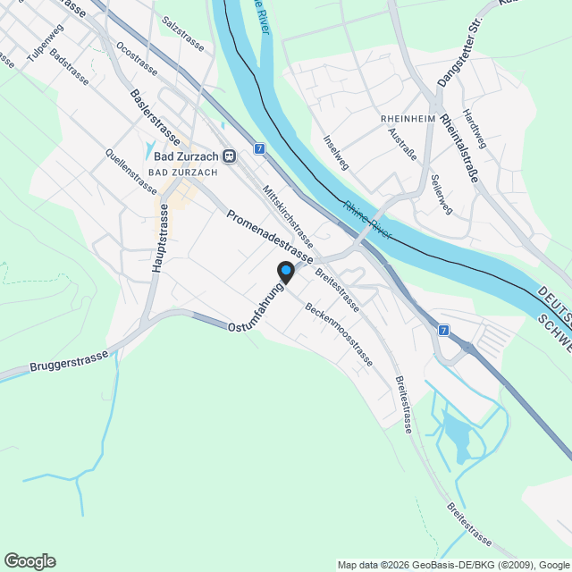 Willkommen im Familienparadies in Bad Zurzach - Karte