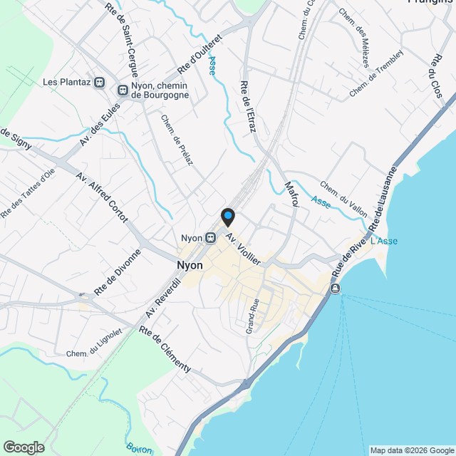 Villa moderne 4,5 pièces avec jardin à Nyon - Karte