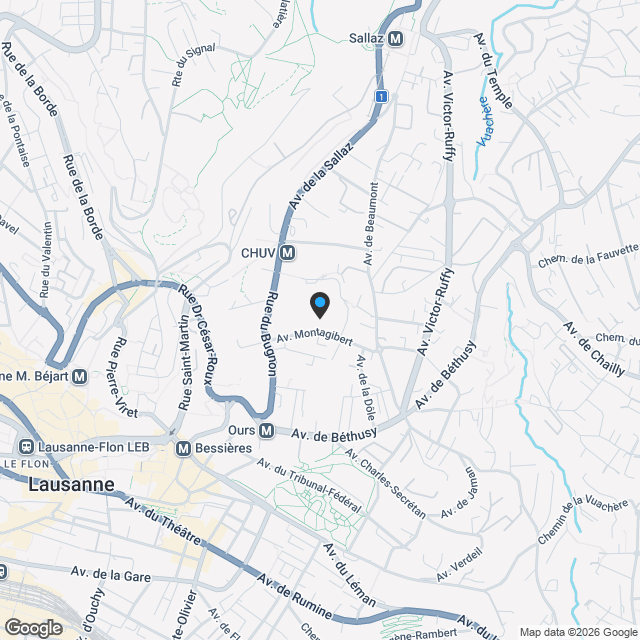 Nouvel appartement - Lausanne - Karte