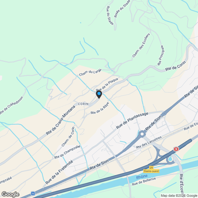 Lot A08 - 2.5 pièces neuf à 5 minutes de la ville de Sierre - Karte