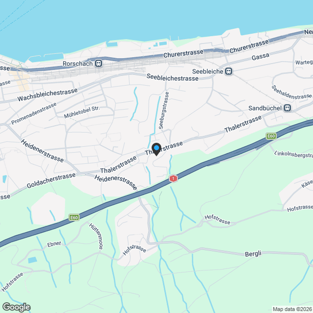 Moderne 4.5-Zimmer-Neubauwohnung mit Seesicht in Rorschacherberg - Karte