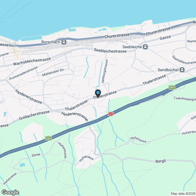 Moderne 3.5-Zimmer-Neubauwohnung mit Seesicht in Rorschacherberg - Karte