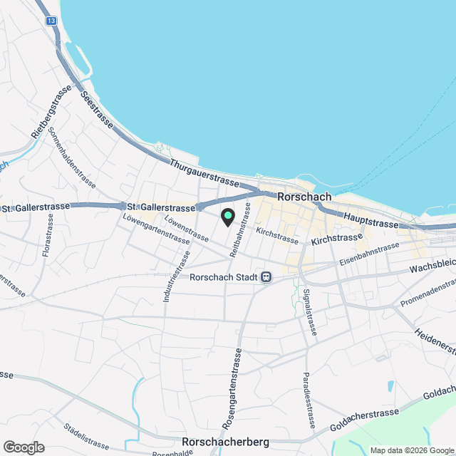 moderne 3.5 Zimmer-Wohnung im Zentrum von Rorschach! - Karte