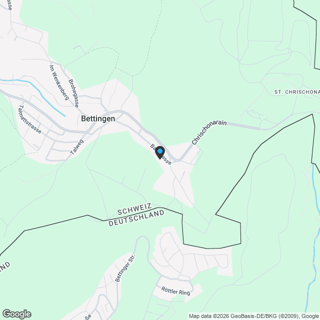 FORÉA Bettingen - Neubauprojekt: 4 Moderne 5.5-Zimmer-Reihenhäuser - Karte
