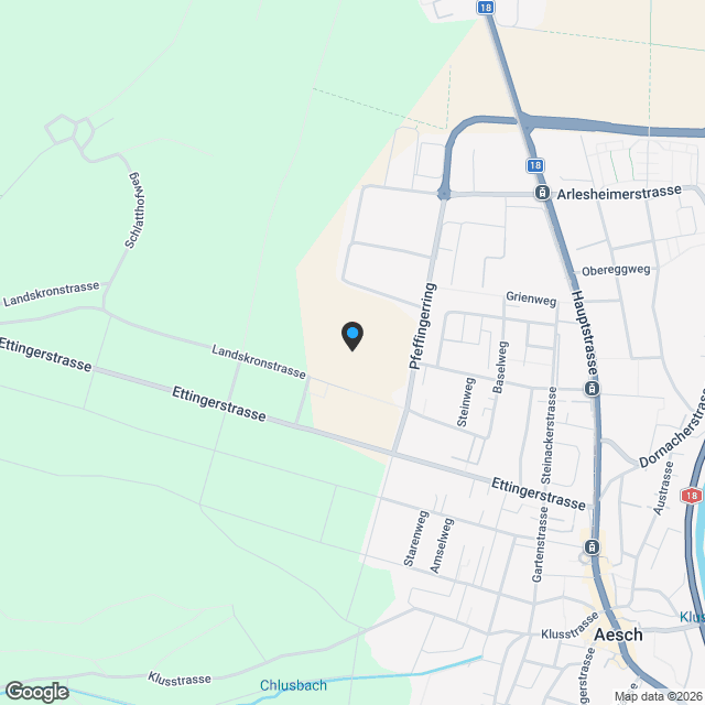 Neubauprojekt mit 4 freistehenden Einfamilienhäuser - Karte