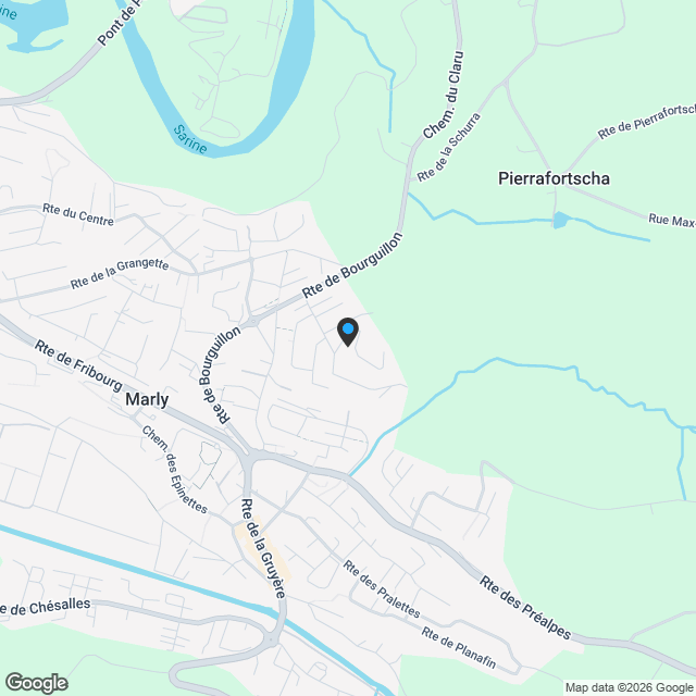 Villas et appartements de standing avec vue panoramique imprenable – Marly (dès CHF 1"300"000) - Karte