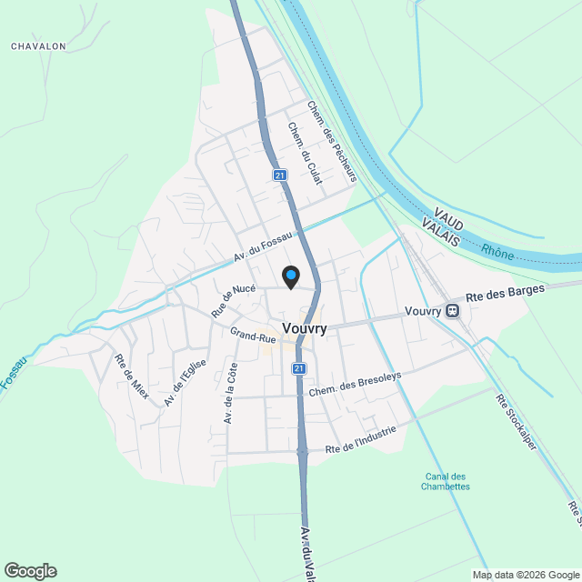 Vouvry - Appartement de 4.5 pièces - Résidence le Bourg - Lot B2.13 - Karte