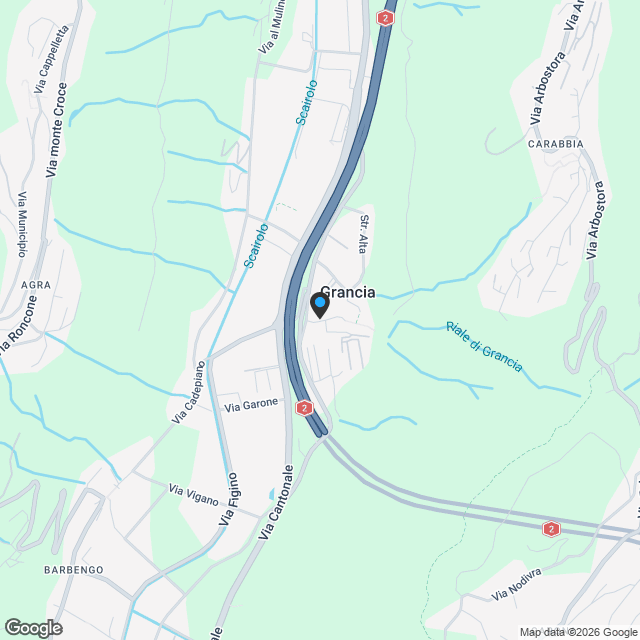 Ampio 3.5 locali con giardino a Grancia - Karte