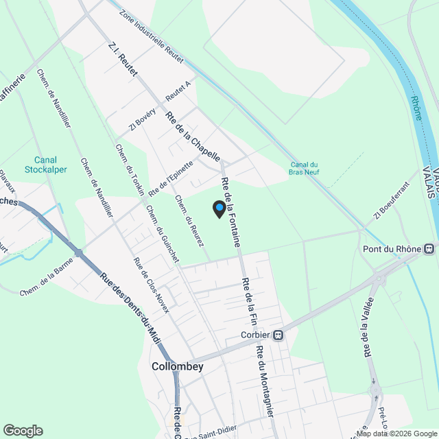 Collombey, nouveau projet d'une villa de 5.5 pièces - Karte