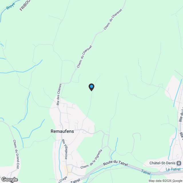 Magnifique appartement de 3,5 pièces à Remaufens, avec une place couverte - Karte