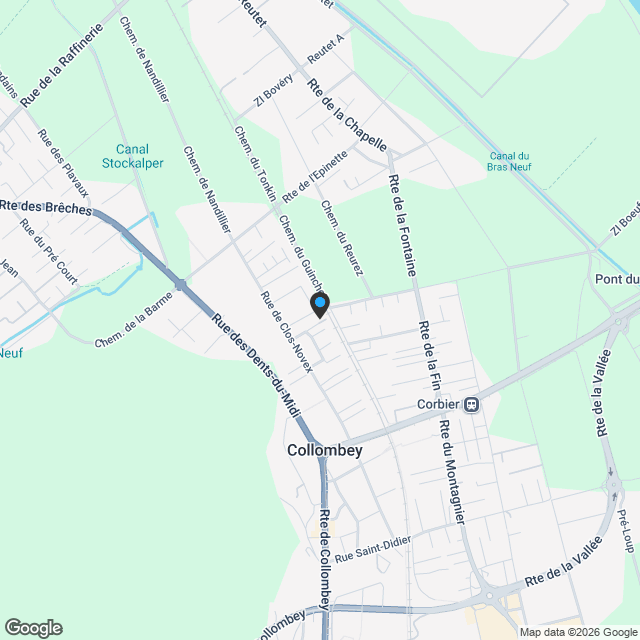 Chalet à vendre à Collombey - Les Neyres - Karte