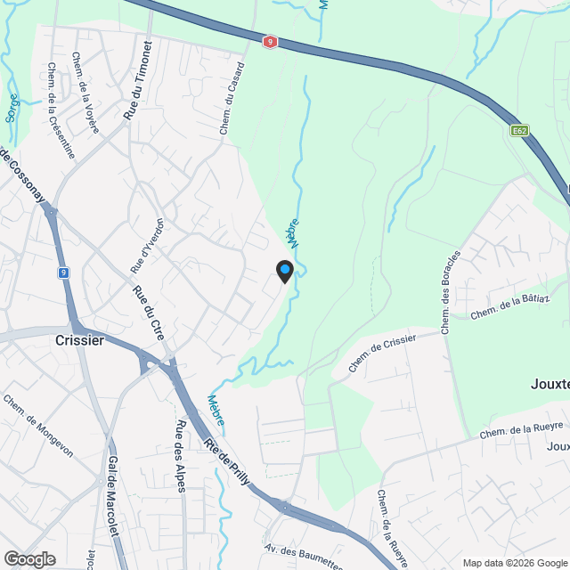 Maison mitoyenne d'architecte  4.5 pièces avec garage à Crissier - Karte