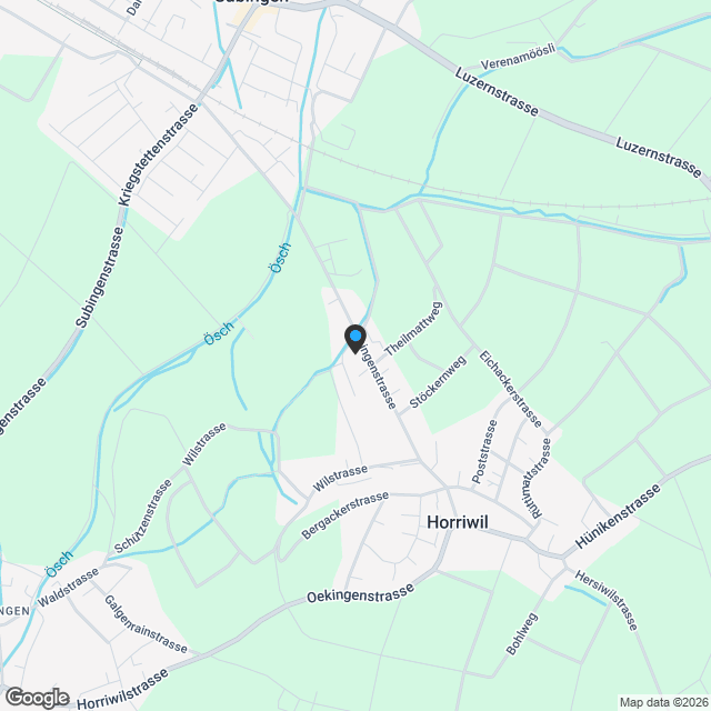 Neubau 6.5-Zi.-Doppeleinfamilienhaus mit Terrasse in Horriwil - Karte