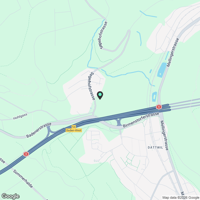 Segelhof Baden-Dättwil  Wohnen mit Weitblick - Karte