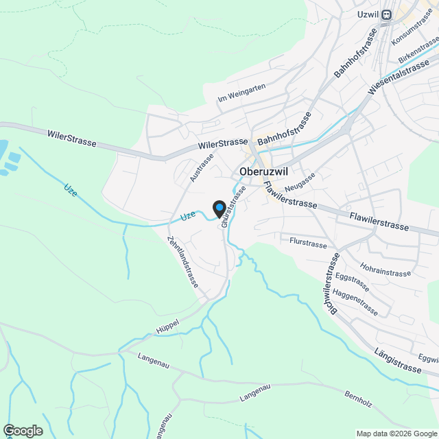 Einfamilienhaus in Oberuzwil - Karte