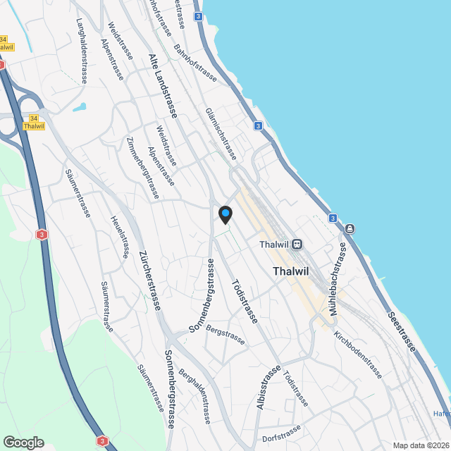 Attraktive 4.5-Zimmer-Wohnung mit Seeblick im "Lake Ville" Thalwil - Karte
