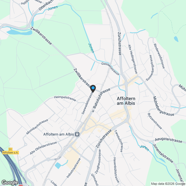 Moderne 4.5-Zimmer-Neubau-Wohnung in Affoltern am Albis - Karte