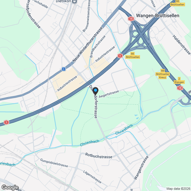 Exklusives Einfamilienhaus in Dübendorf – neuwertig, elegant, familienfreundlich - Karte
