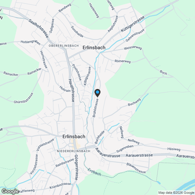 Terrassenhaus Brühl Erlinsbach - Karte