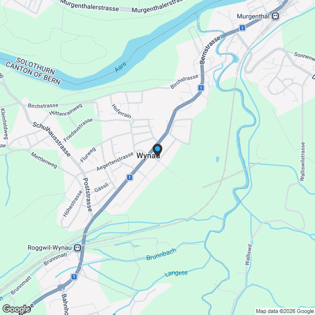 3-Zimmer-Eigentumswohnung in Wynau mit starker Rendite - Karte