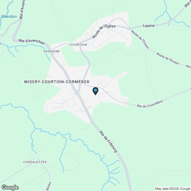 A vendre appartement de 3,5 pces sur la Commune de Misery - Karte