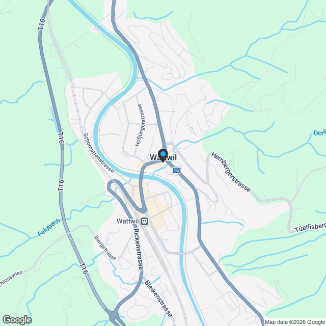 Neubau Dorfplatz 7 – neue 2.5- & 3.5-Zimmer-Eigentumswohnungen | Wattwil - Karte