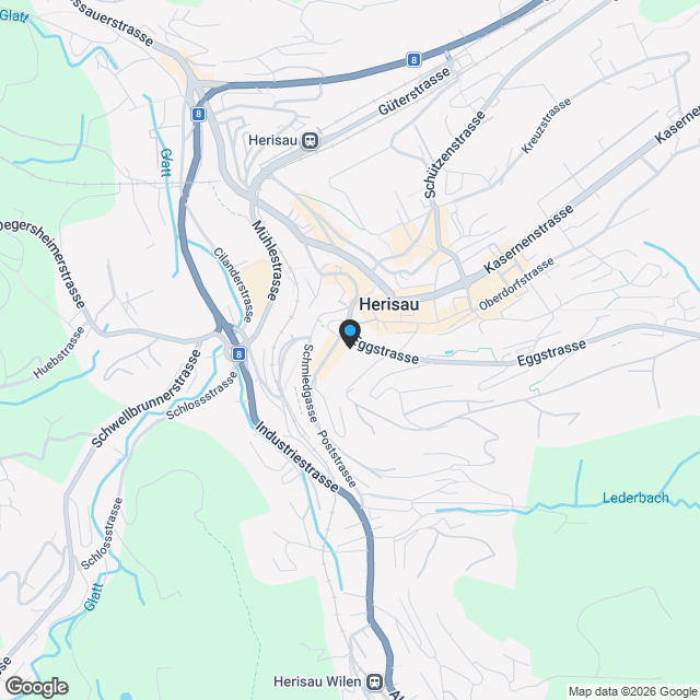 Projekt Erlenbach Herisau – Wohnung 1 – Erdgeschoss West - Karte