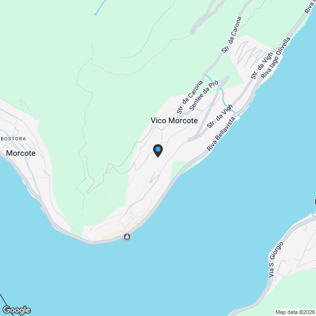 STUPENDA VILLA CON VISTA LAGO MOZZAFIATO A VICO MORCOTE - Karte