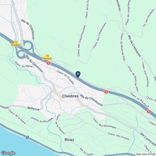 Prestigieux duplex en attique neuf de 5.5 pièces avec panorama imprenable sur le lac Léman - Karte