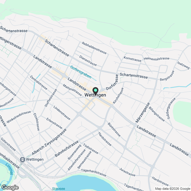 Ankündigung 1.5-Zimmer-Mietwohnung in Wettingen - Karte