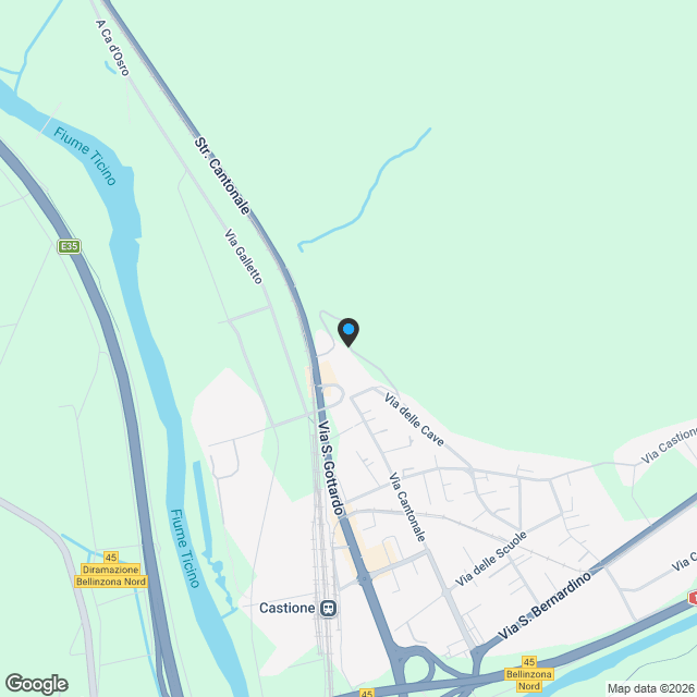 Moderno 3.5 locali con grande giardino ad Arbedo Castione - Karte