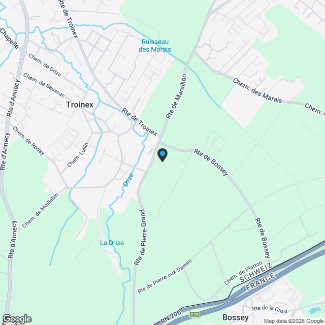 DERNIÈRE OPPORTUNITÉ - Promotion ''Clos des Haies'' ? Duplex avec jardin à Troinex - Karte