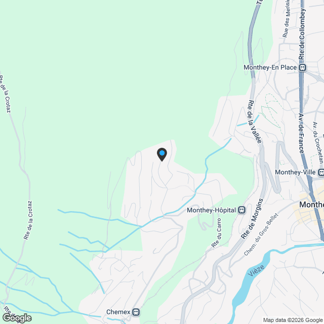 Semi-detached villa in Collombey - Karte