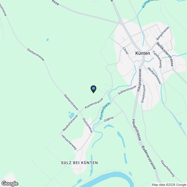 Haus mit Garten, Ausbaupotenzial & Erdwärme Künten - Karte