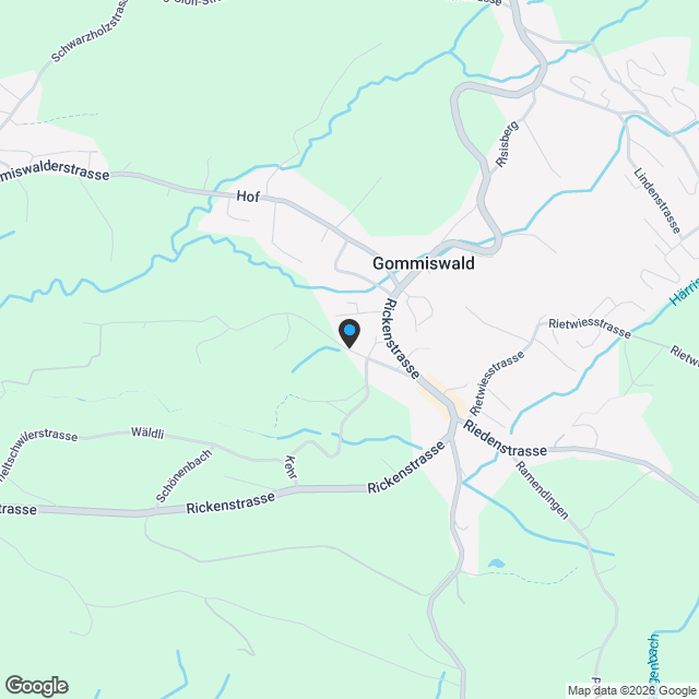 Exklusive 5.5-Zimmer-Wohnung mit Ausblick in Gommiswald - Karte