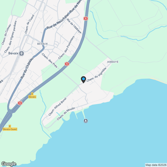 Les Capites - Bevaix - Karte