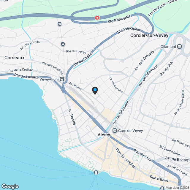 Nouvelle promotion "La Feuillée" | 109 appartements du 2 au 5 pièces à Vevey - Karte